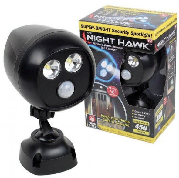 Proiector Night Hawk fara fir de exterior, cu senzor de miscare 